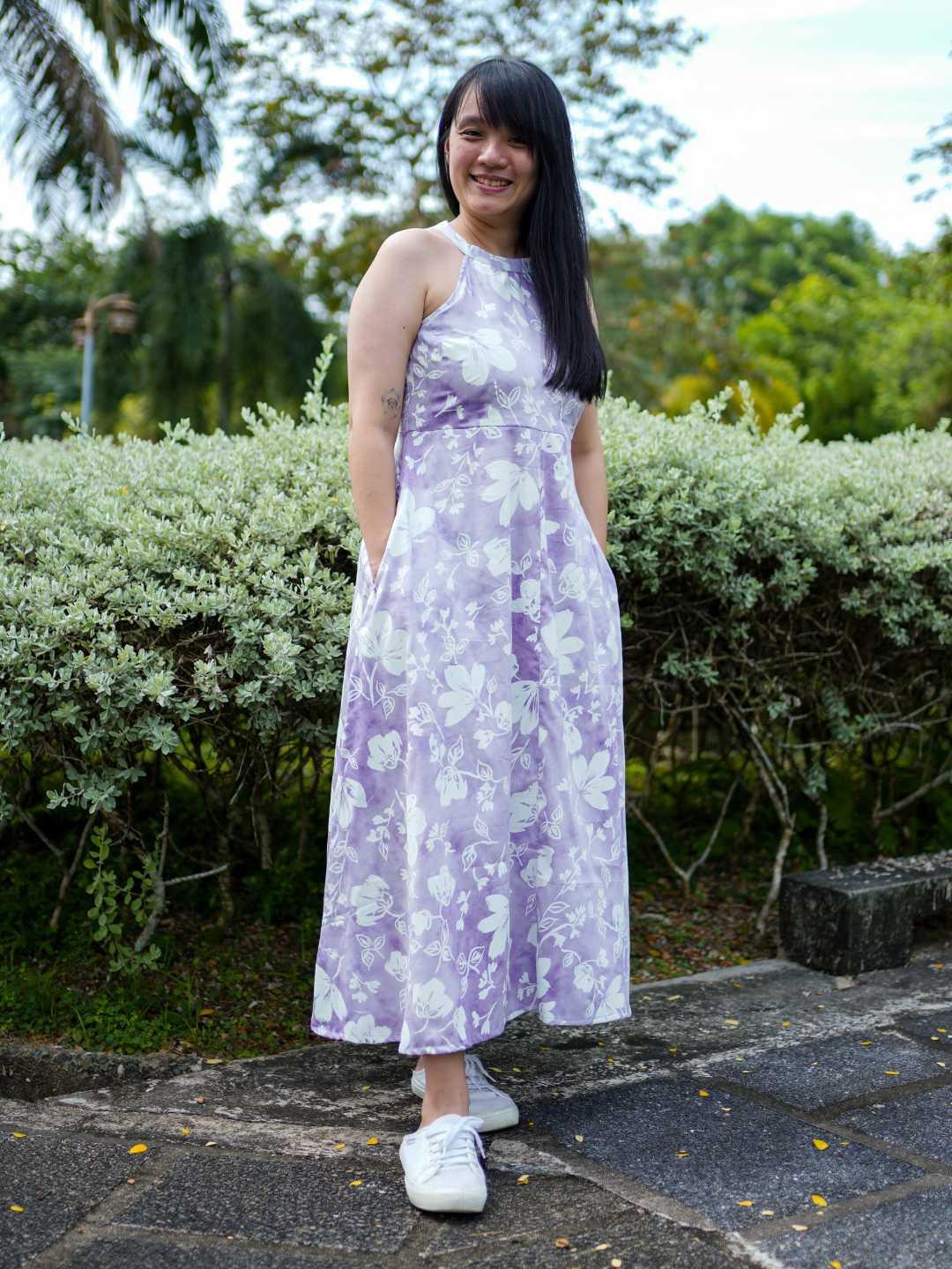 Eden Purple Women's Long Halter