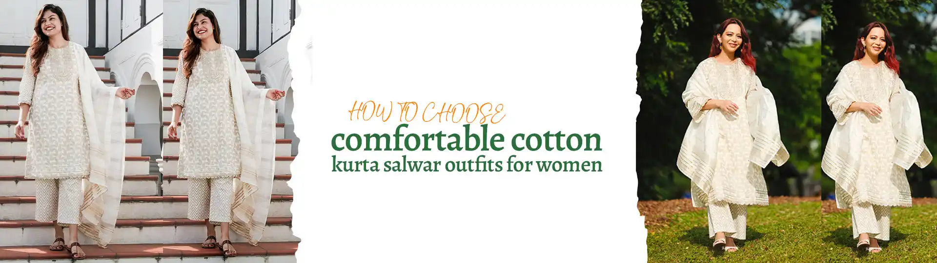 Cotton kurta salwar for women in India featuring a comfortable traditional cotton outfit with dupatta for daily and festive wear