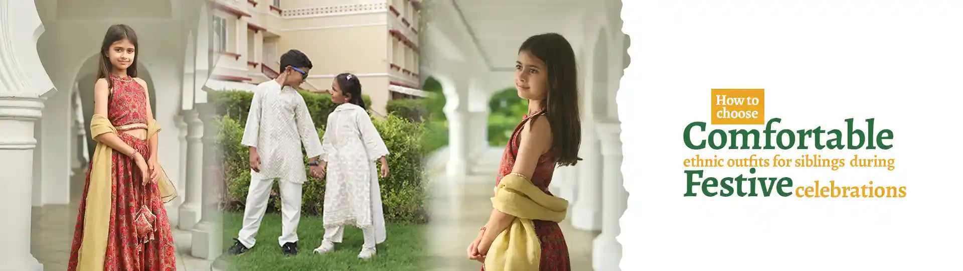 How to choose comfortable ethnic outfits for siblings during festive celebrations