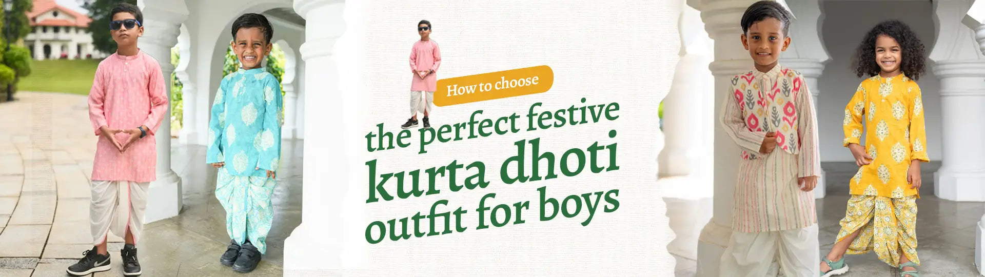 Stylish ethnic Best Kurta Dhoti Set for Boys in India designed for festivals, weddings, and traditional celebrations