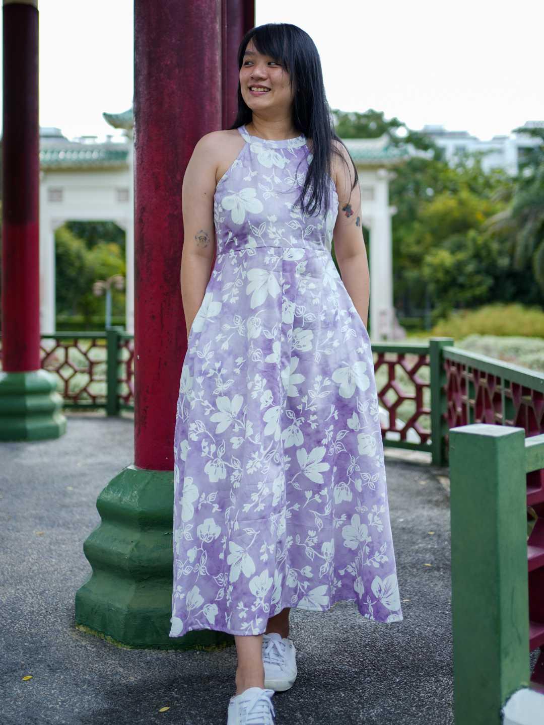 Eden Purple Women's Long Halter