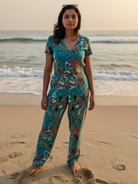 Moana Eden Garden Women's Jumpsuit in Cotton Nimbu
