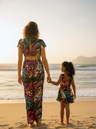 Moana Starry Night Black Women's Jumpsuit in Cotton Nimbu