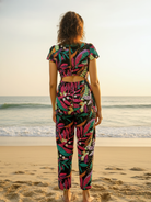 Moana Starry Night Black Women's Jumpsuit in Cotton Nimbu