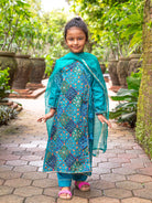 shan-girls-angrakha-kurti-pant-with-dupatta-set-in-green-paisley