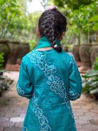 shan-girls-angrakha-kurti-pant-with-dupatta-set-in-green-paisley-from-back