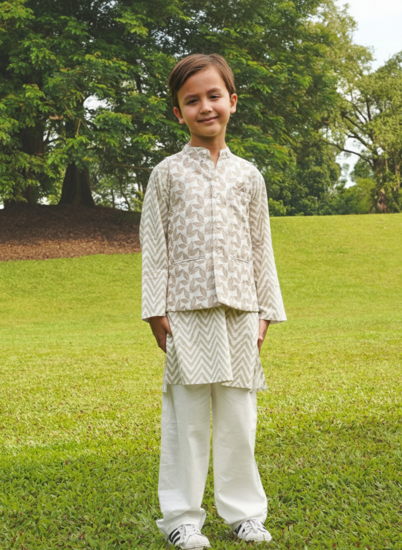 Child wearing a traditional Nimbu outfit ethnic wear